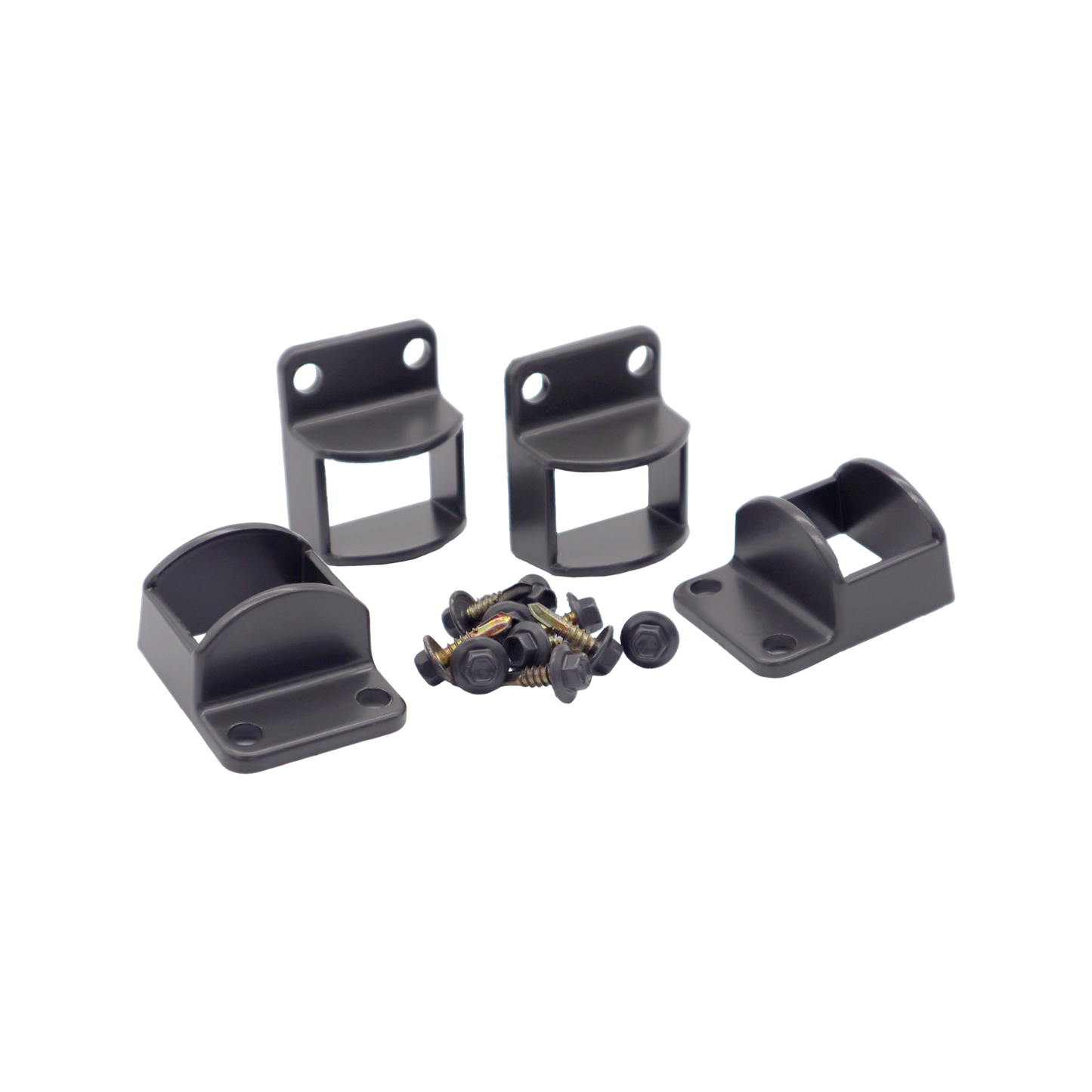 Protectoral Aluminium Pool & Garden Fence Brackets - 38 x 25mm - 4 Pack - Monument