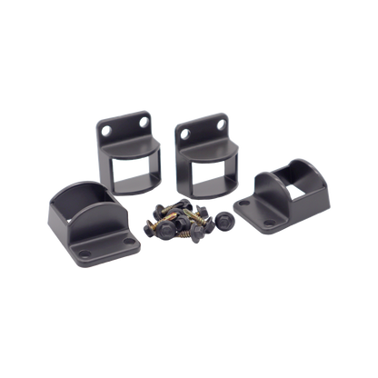 Protectoral Aluminium Pool & Garden Fence Brackets - 38 x 25mm - 4 Pack - Monument