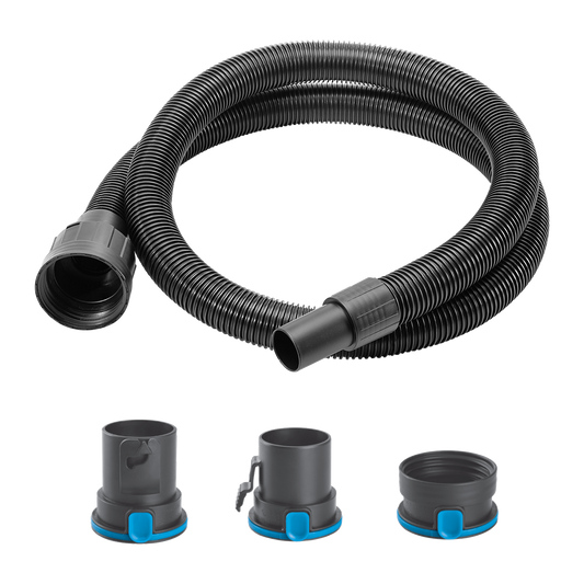 Powerfit Workshop Vacuum Extension Replacement Hose - 2.5m - Black