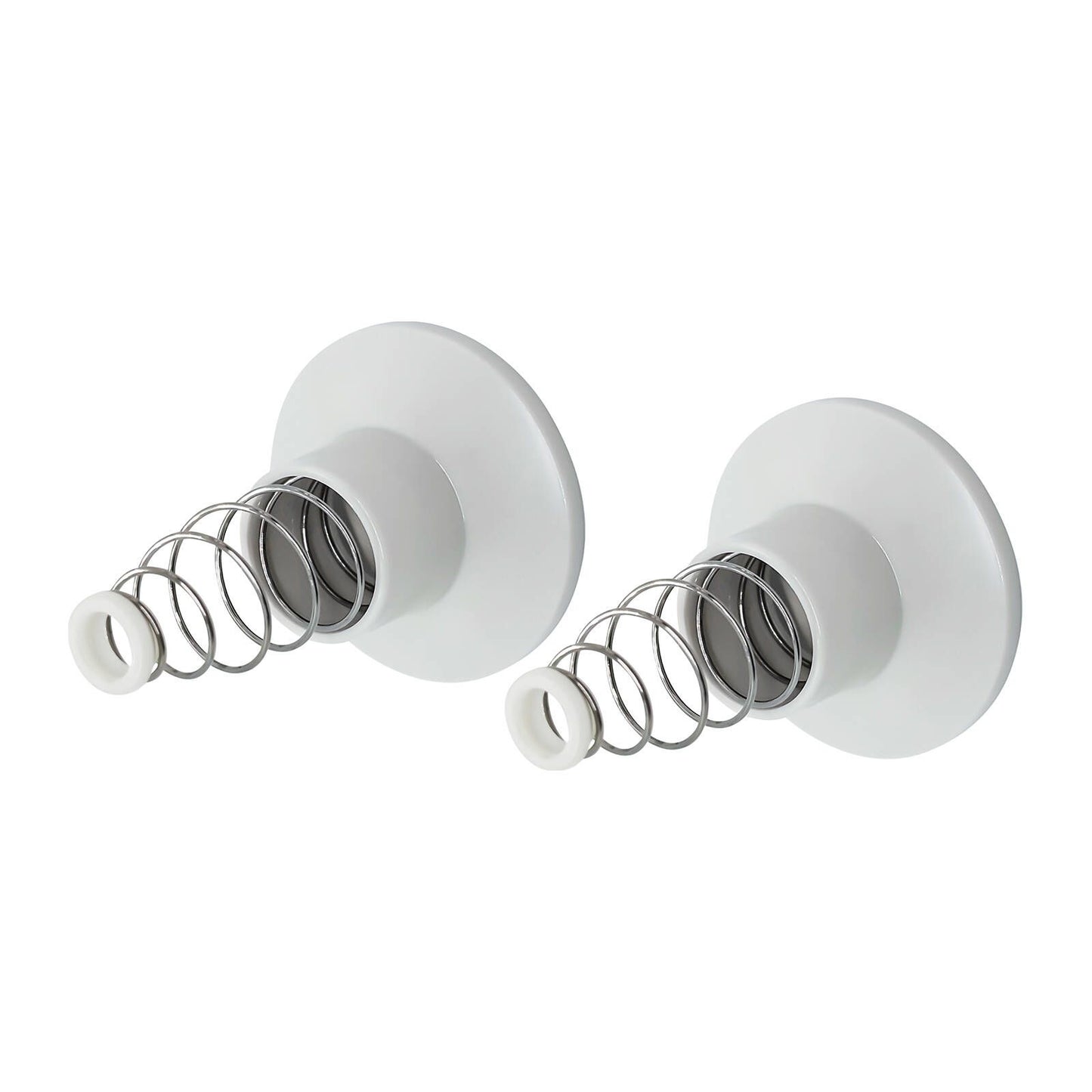 Shaw Mason White Plastic Wall Flange - 65 x 65 x 82mm - Pair