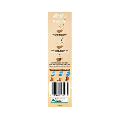 Nescafe 98% Sugar Free Vanilla Latte Coffee Sachets - 10 Pack