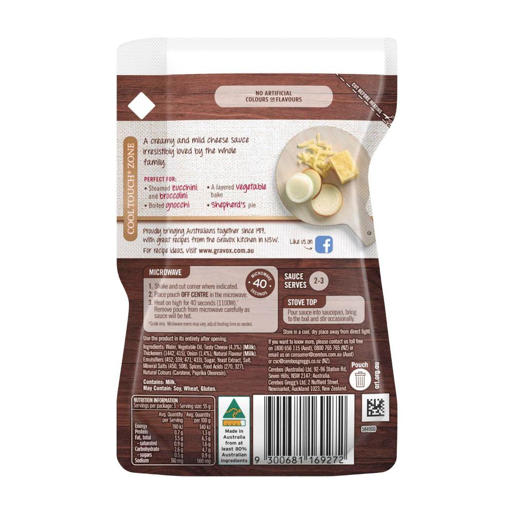 Gravox Cheese Sauce Liquid Pouch - 165g