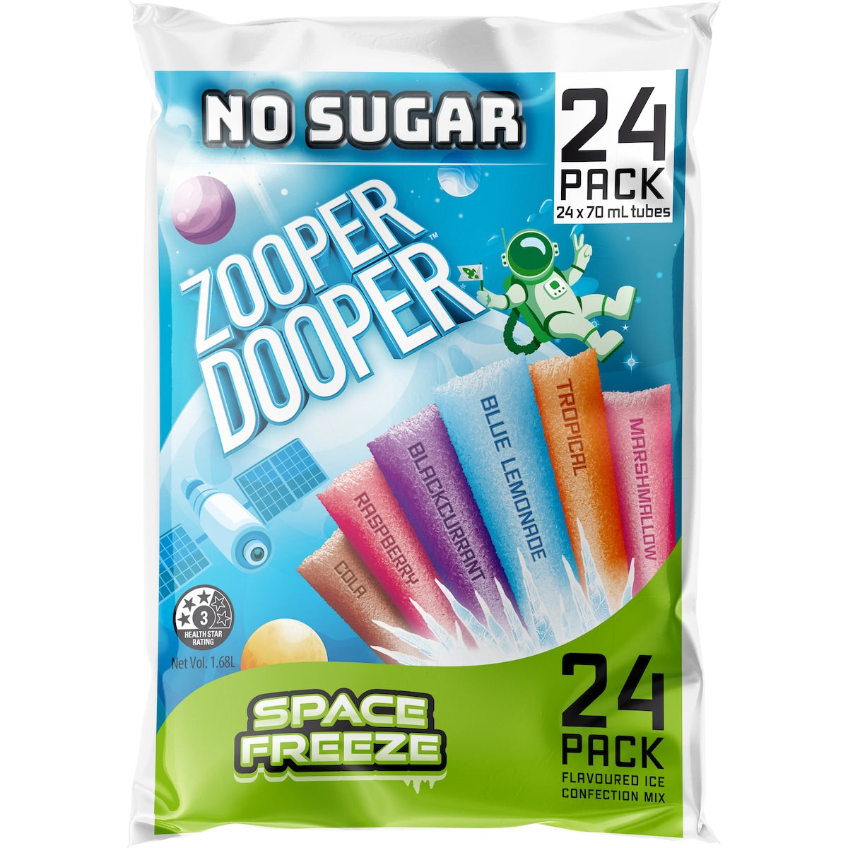 Zooper Dooper No Sugar 24 pack