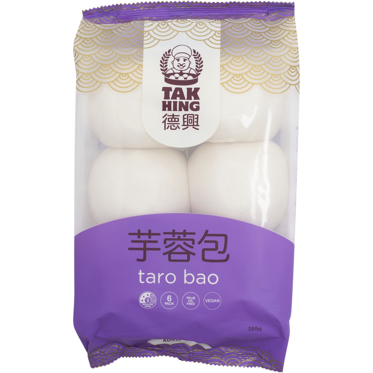 Tak Hing Taro Bao 6 Pack