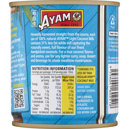 Ayam Coconut Milk Light 270ml