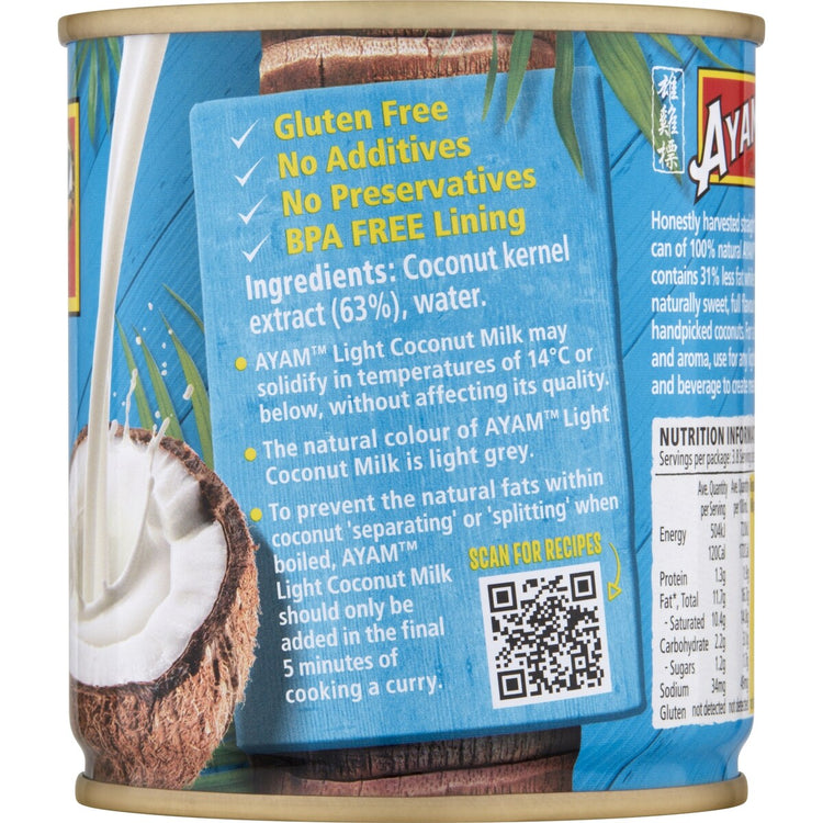 Ayam Coconut Milk Light 270ml