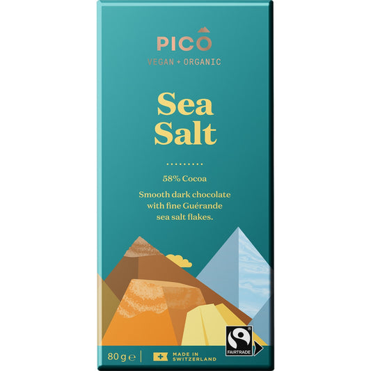 Pico Organic VeganÂ Chocolate Sea Salt 80g
