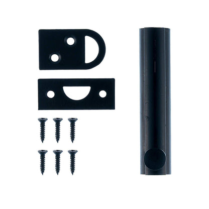 Taskmaster Solid Brass Surface Bolt 75mm - Black Matte