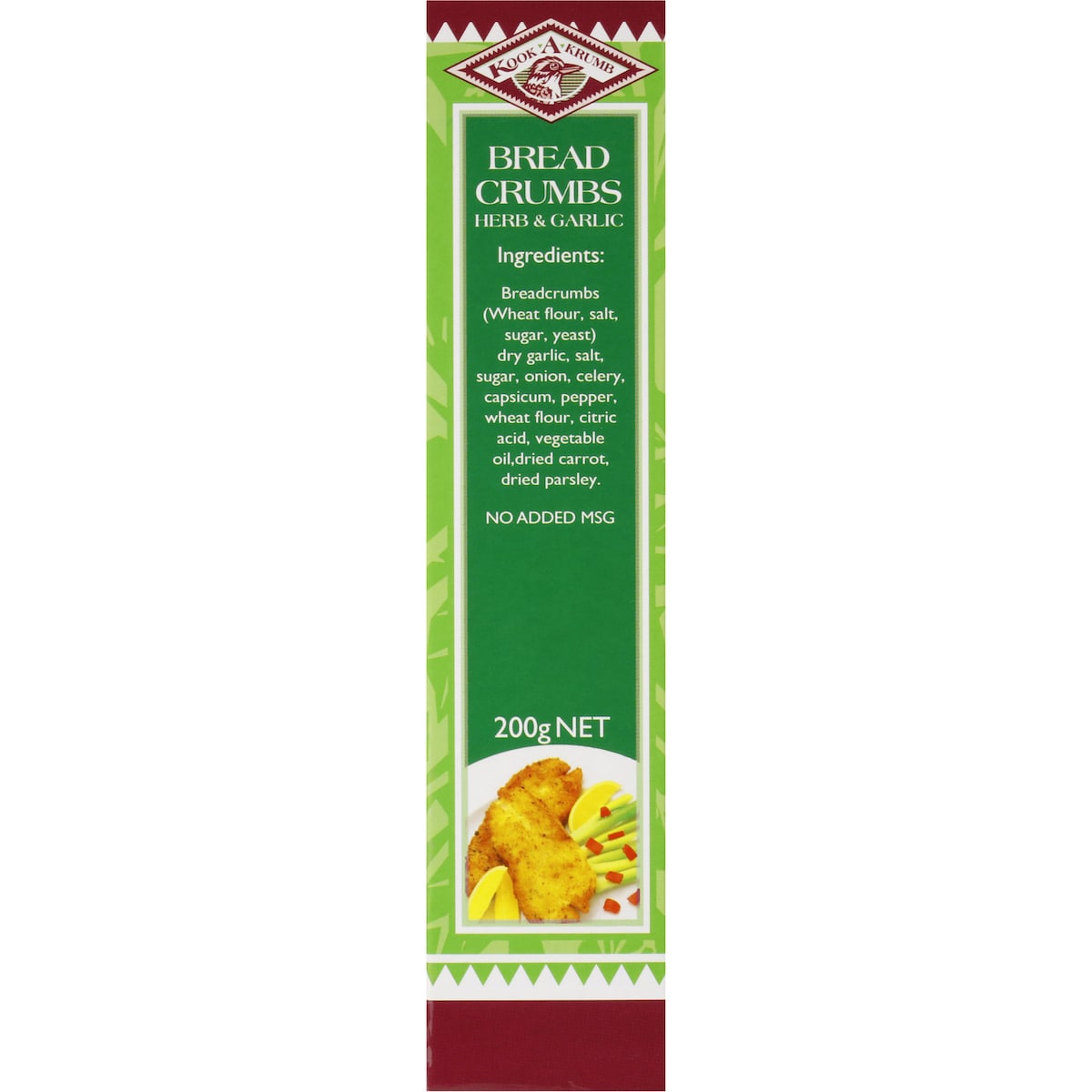 Kook A Krumb Breadcrumbs Herb & Garlic 200g