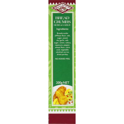 Kook A Krumb Breadcrumbs Herb & Garlic 200g