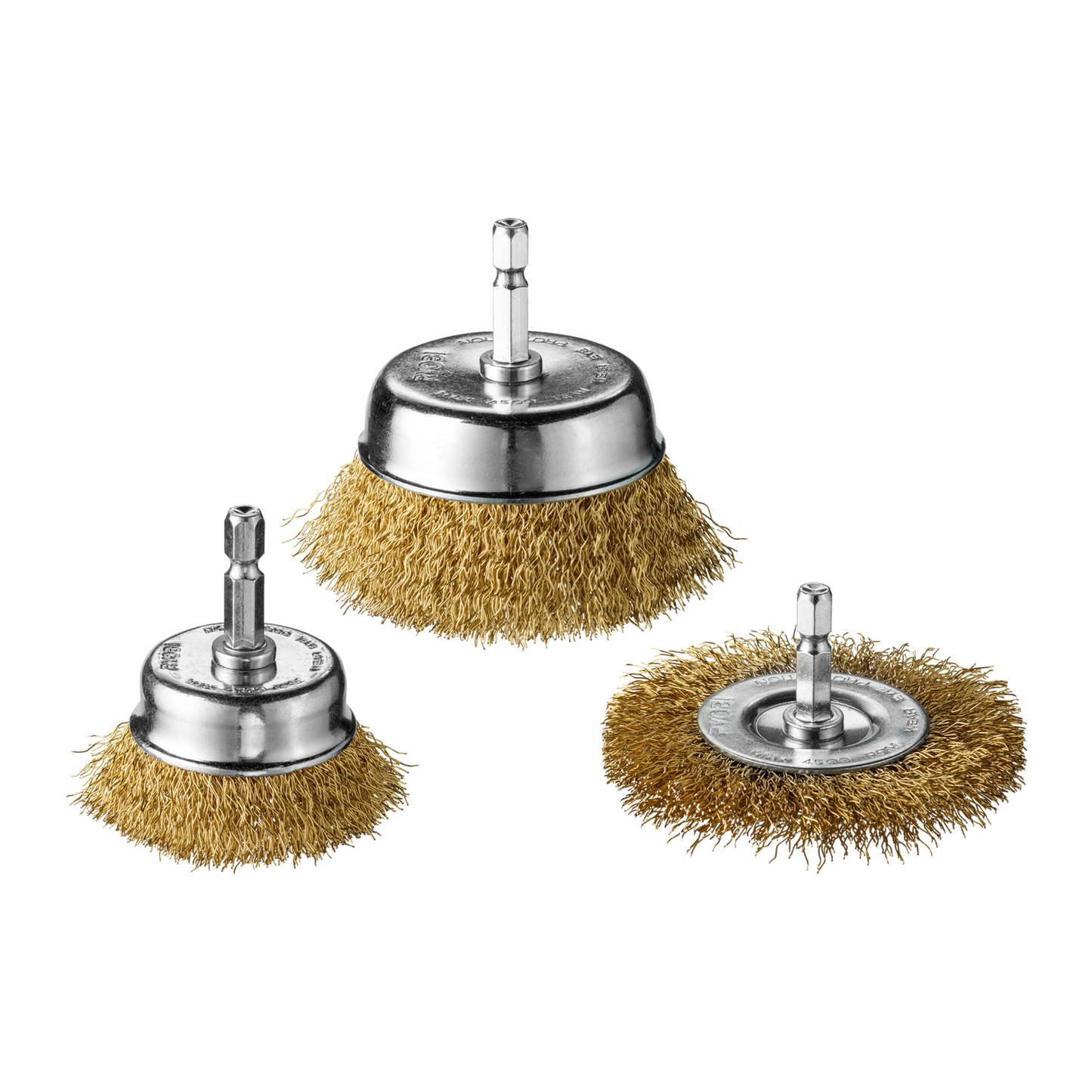 Ryobi Wire Brush Set - 76mm & 50mm - 3 Piece