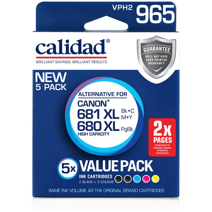 Calidad Canon Pgi680/cli681 Xl Bbcmy 5 Pack