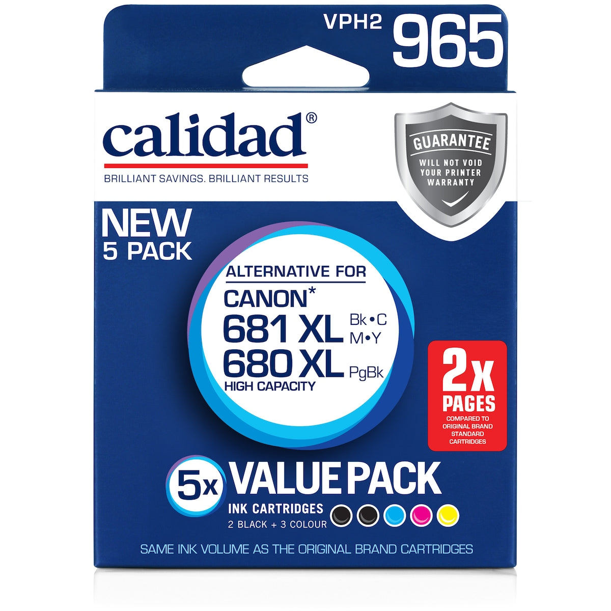 Calidad Canon Pgi680/cli681 Xl Bbcmy 5 Pack