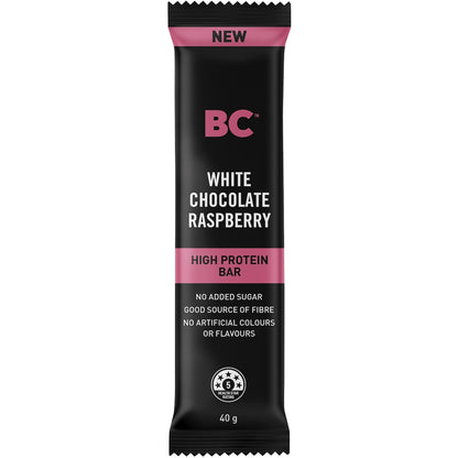 Bc Snacks White Chocolate Raspberry High Protein Bar 40g