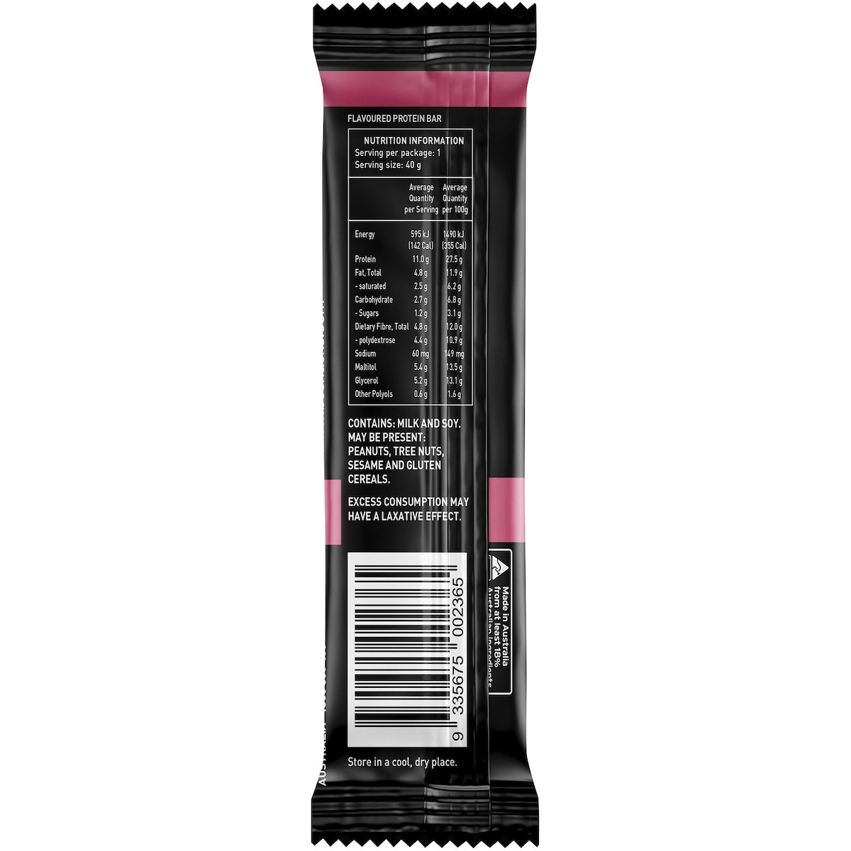 Bc Snacks White Chocolate Raspberry High Protein Bar 40g