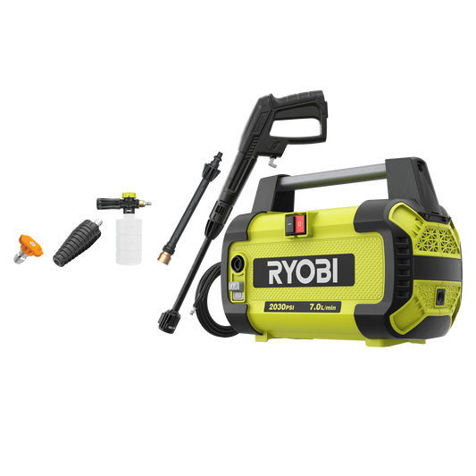 Ryobi Compact High Pressure Washer - 2030 PSI - 6.4kg