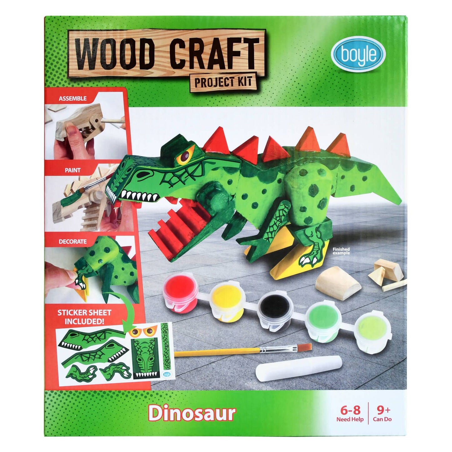 Boyle Wood Craft Project Kit Dinosaur - 225 x 100mm