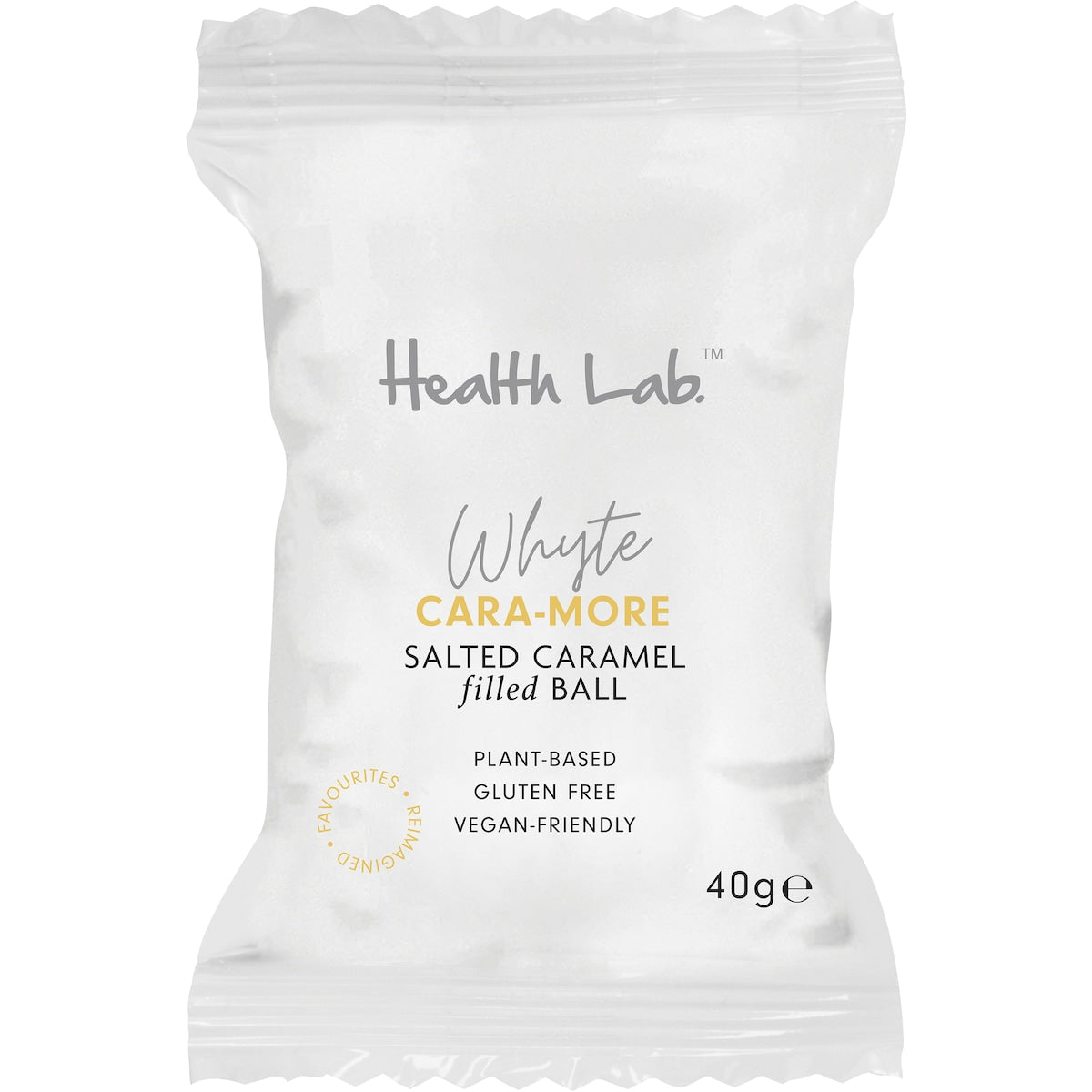 Health Lab Whyte Cara More Caramel Filled Ball 40g