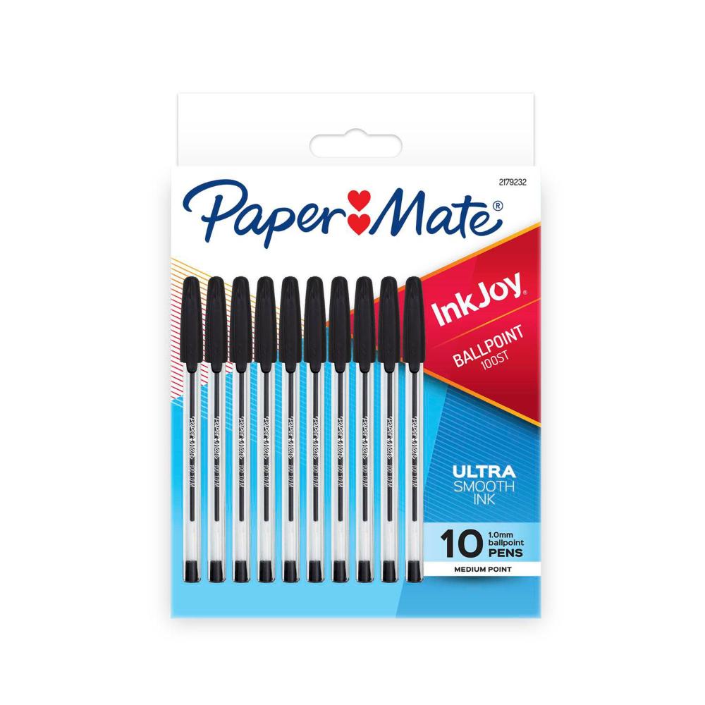 Paper Mate Inkjoy Pen Black10 pack - 10 pack