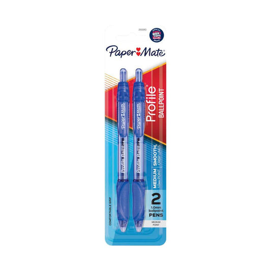 Paper Mate Profile Pen Blue - 2 pack