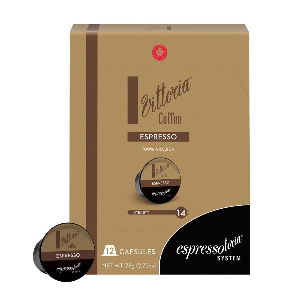 Vittoria Espressotoria Espresso Coffee Capsules 12 Pack - 78g
