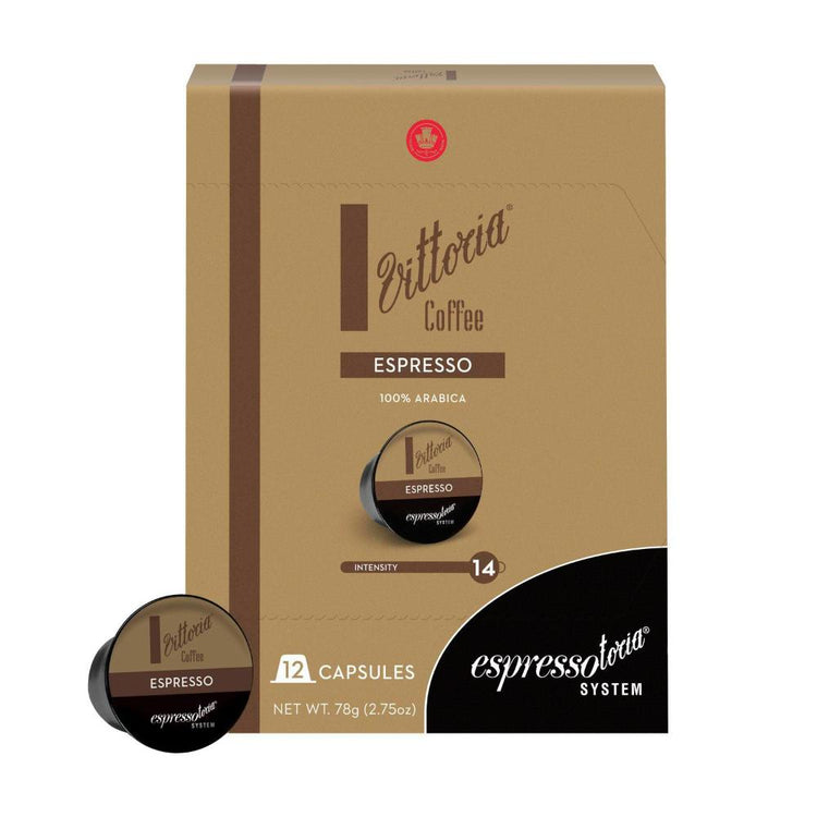 Vittoria Espressotoria Espresso Coffee Capsules 12 Pack - 78g