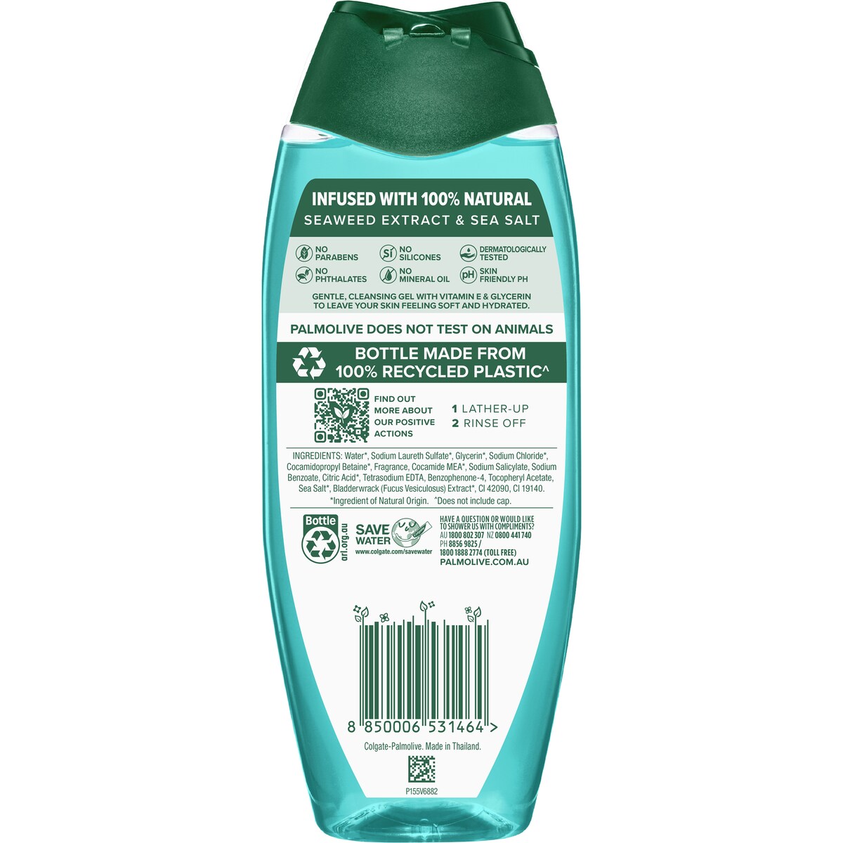 Palmolive Body Wash Shower Gel Naturals Sea Minerals 500mL