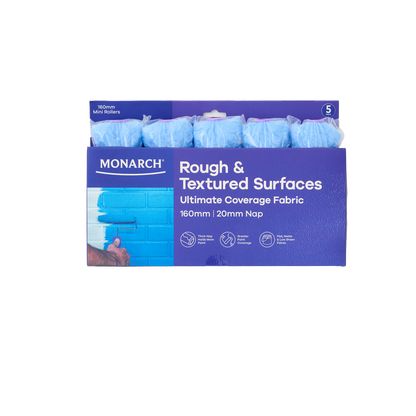 Monarch Mini Rollers Purple 160mm 5 Pack