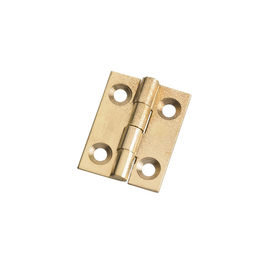 Lane 6mm Fixed Pin Brass Butt Hinge - 2 Pack