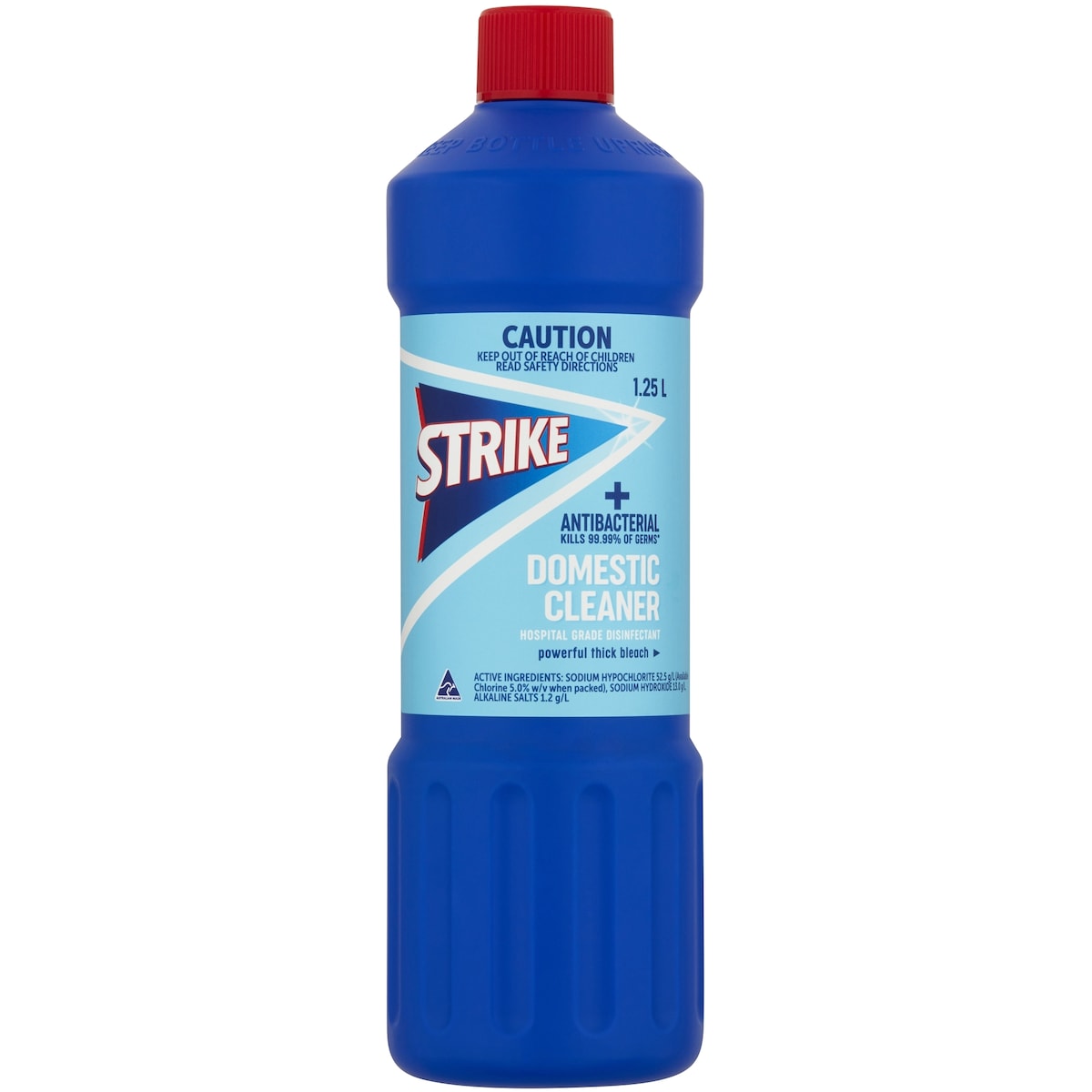 Strike Pro Domestic Cleaner Antibacterial Thick Bleach 1.25l