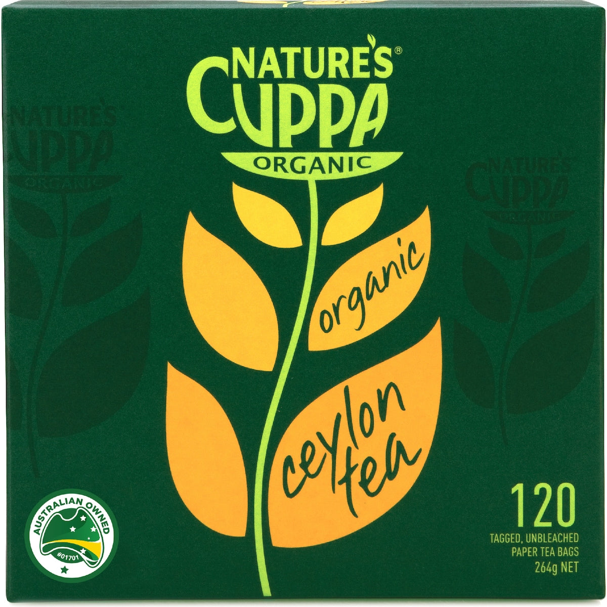 Nature's Cuppa Organic Ceylon Premium Tea Bags 120 pack