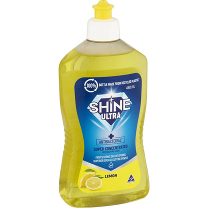Shine Ultra Dishwashing Liquid Lemon 450ml