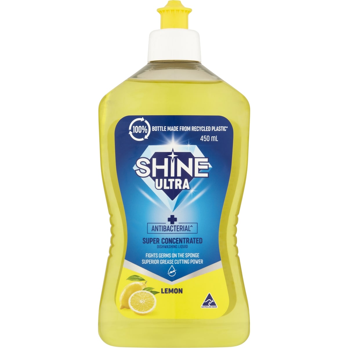 Shine Ultra Dishwashing Liquid Lemon 450ml
