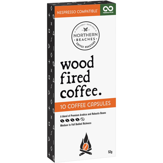 Northern Beaches Coffee Roasters Wood Fired Coffee Nespresso Compatible Capsules 10 Pack