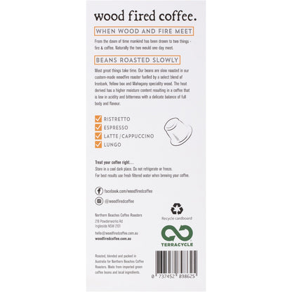 Northern Beaches Coffee Roasters Wood Fired Coffee Nespresso Compatible Capsules 10 Pack