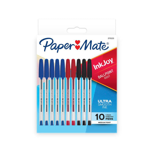 Paper Mate Inkjoy 100 Assorted Colours - 10 pack