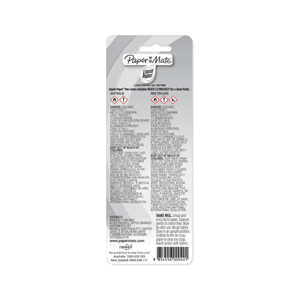 Liquid Paper Correction Pen White - 1 pack