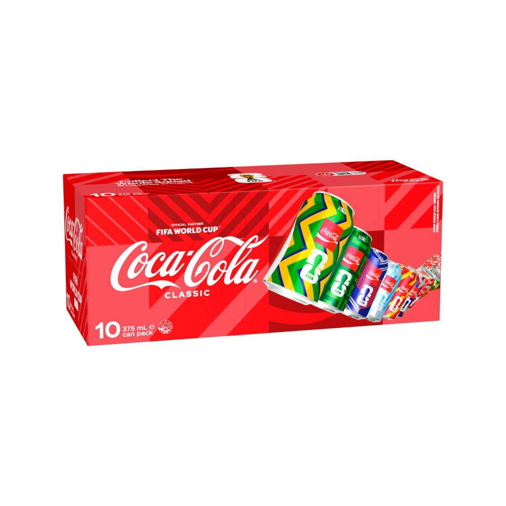 Coca-Cola assic Soft Drink Multipack Cans 10x375ml