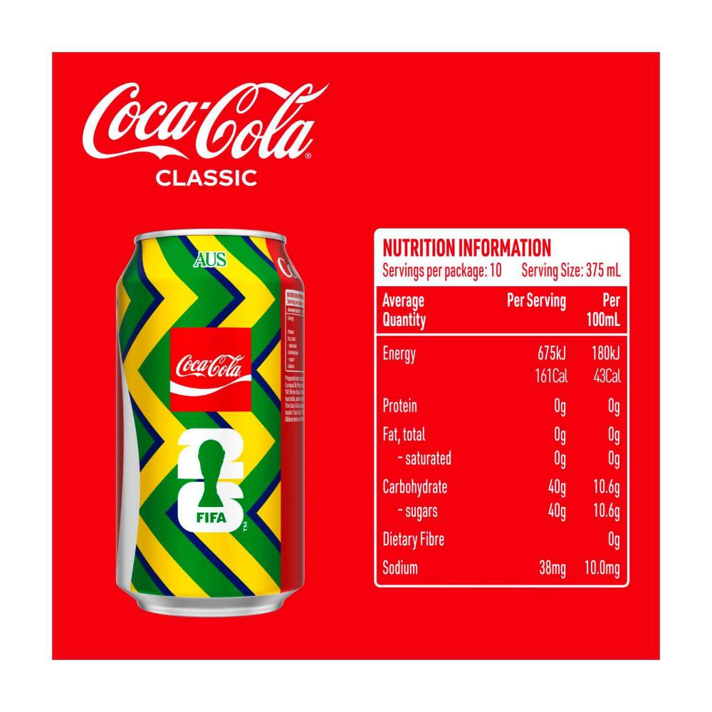 Coca-Cola assic Soft Drink Multipack Cans 10x375ml