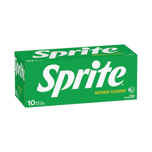 Sprite Lemonade Soft Drink Multipack Cans 375ml - 10 Pack