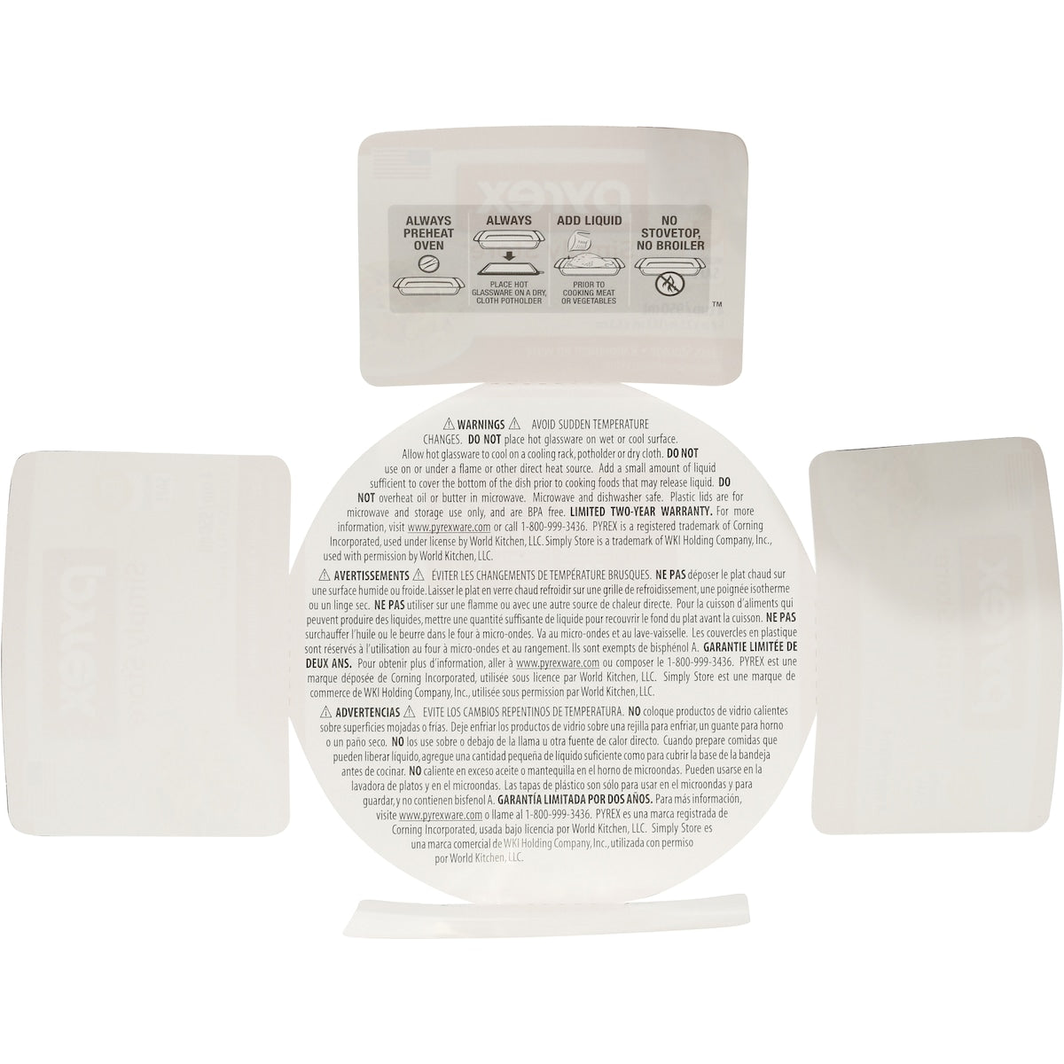 Pyrex Simply Store Round Storage Dish 946ml Each