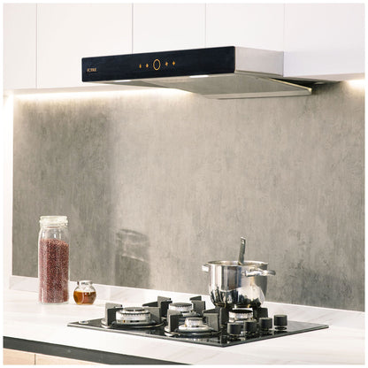 Fotile 60cm Canopy Range Hood with Decoration Cover EMS6008-C | All-in System, Double Power, Smart Drive, Clean Filtration