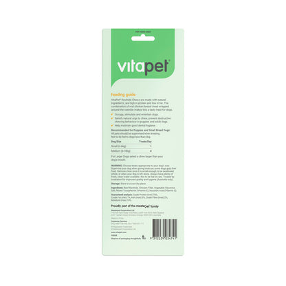 Vitapet Chicken Wrapped Rawhide Mini Bones - 7 pack