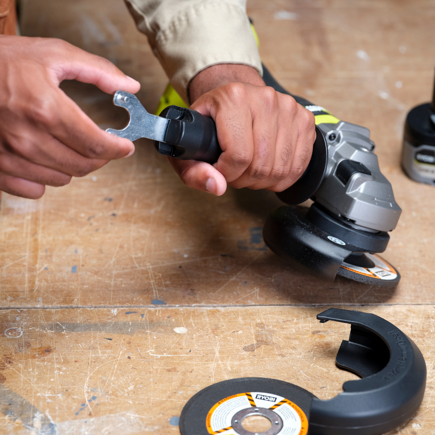 Ryobi HP Angle Grinder - 18V One+ - 125mm - 9000rpm - Tool Only