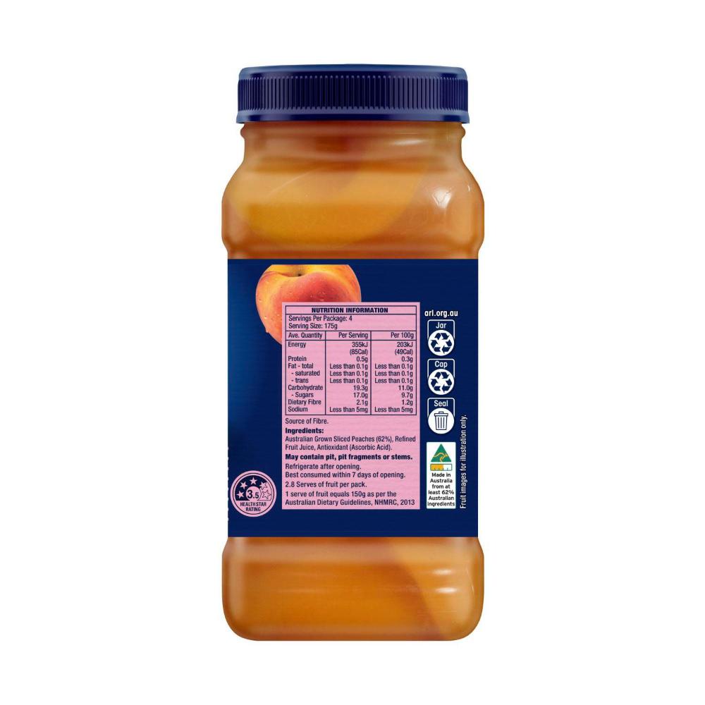 Goulburn Valley Peaches Slices In Natural Juice - 700g