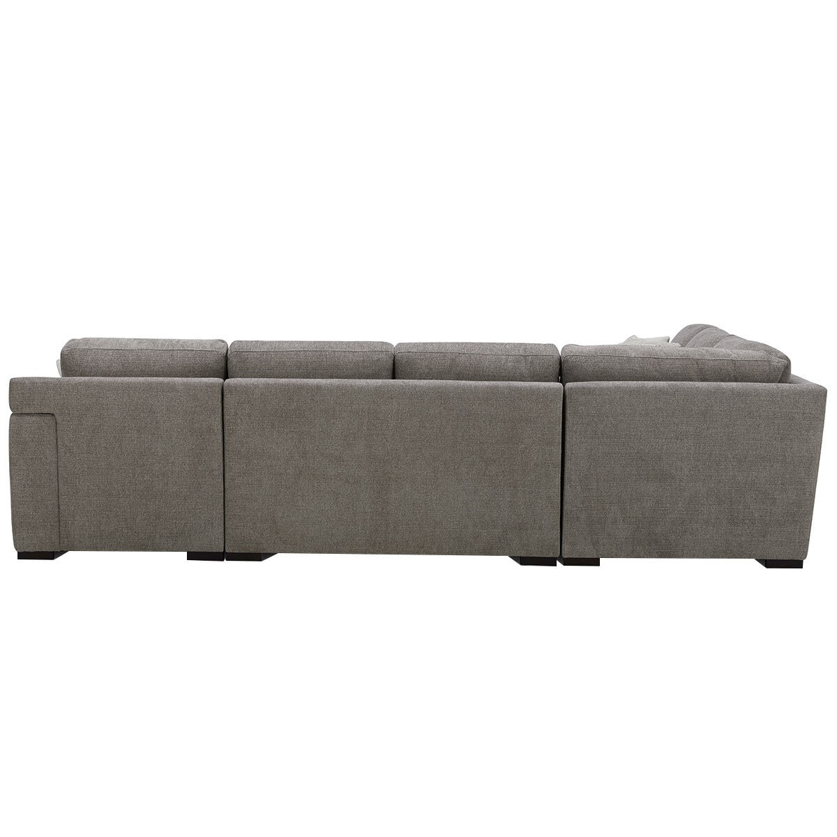 Gilman Creek Fabric Sectional With Ottoman And 6 Pillows 4 Piece