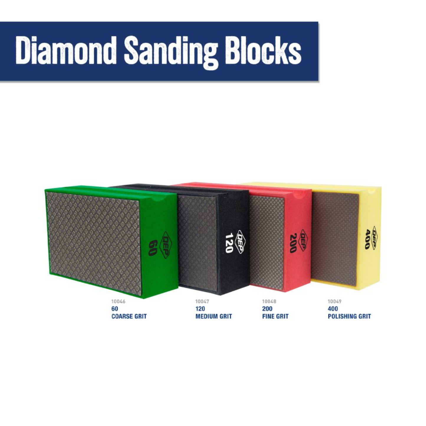 QEP Diamond Sanding Block - 200 Grit - 60 x 95mm