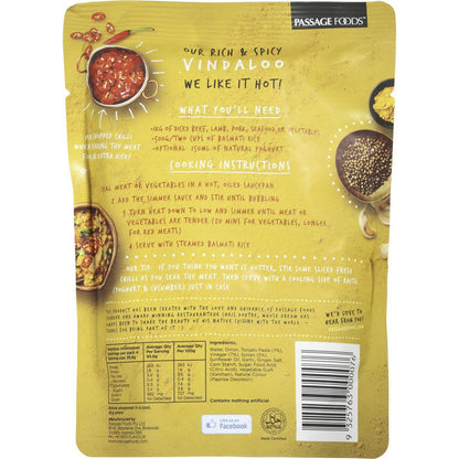 Passage To India Simmer Sauce Vindaloo Hot 375g