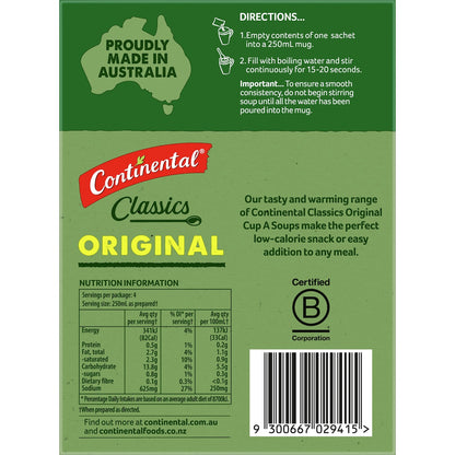 Continental Classics Cup A Soup Original Cream Of Mushroom Soup 70g