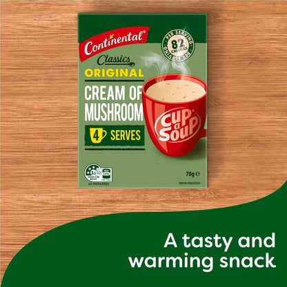Continental Classics Cup A Soup Original Cream Of Mushroom Soup 70g